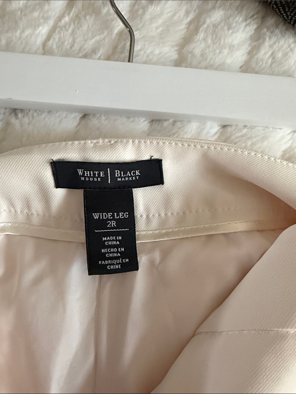 White House Black Market Cream Wide-Leg Blazer Jacket